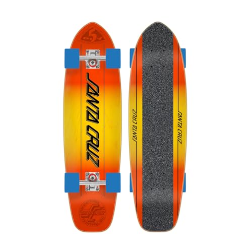 SANTA CRUZ 5 Ply Kicktail Retro Skateboard Cruiser 7.45in x 27.04in