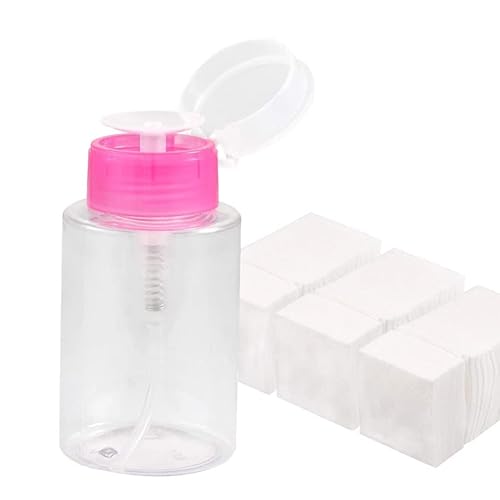 Miniatura 9 de Dispensador de botellas de gel para quitar esmalte de uñas, dispensador de removedor de esmalte de uñas, botella de plástico transparente vacía,