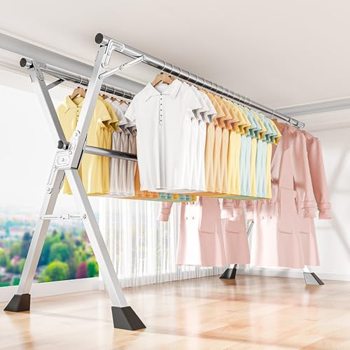 Étendoir à linge en acier inoxydable stable et durable contre la rouille