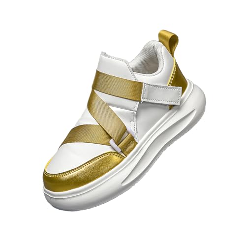 Generic Kids Fashion Sneakers for Girls and Boys, Adjustable Hook and Loop, Comfortable, Breathable Uppers, Anti-Collision, Non-Slip, Novelty Cool-Style