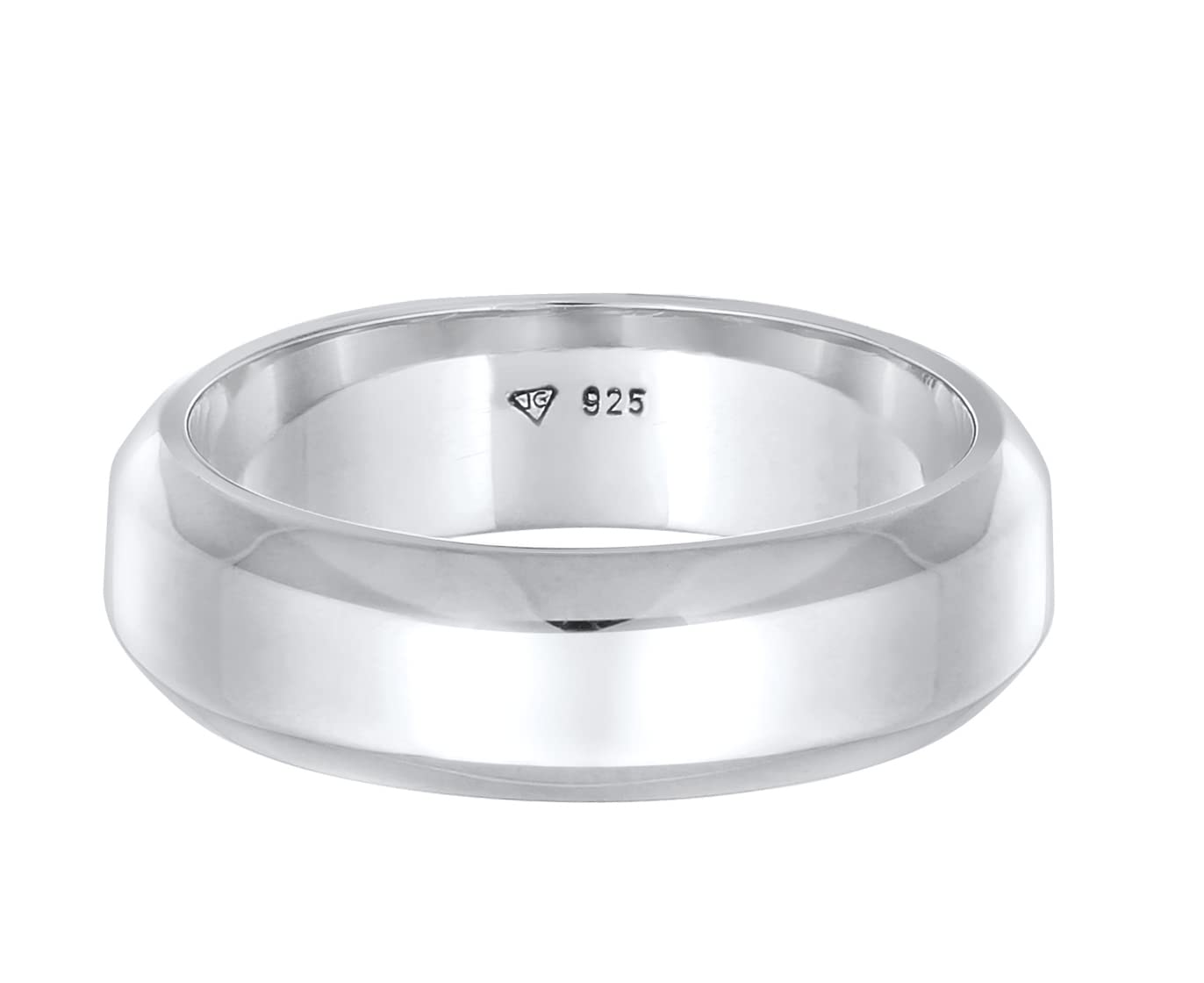 Kuzzoi 0610261521 Bague pour homme (7 mm) massif fait à la main pour homme en argent sterling 925, bague de mariage, bague de fiançailles, bague d'amitié, bague unisexe pour homme polie, taille 54-66