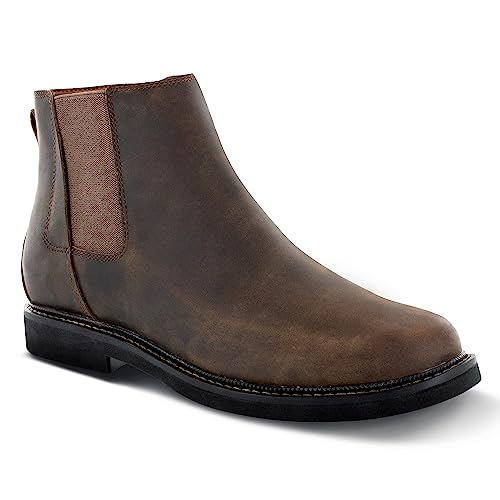 Apex Men's Logan - Chelsea Side Zip Boot - Brown - Brown