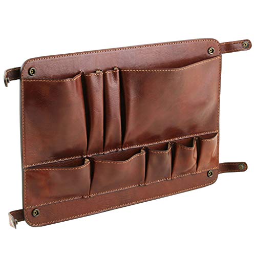Module multifonction en cuir Tuscany Leather TL Smart rouge pour organisation chic