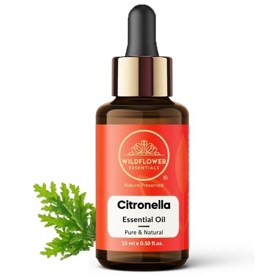 Image of Citronella Essential Oil for Diffuser and Aromatherapy, Skin, Massage, Candle and Soap Making Fragrance | Pure and Natural | Premium Grade 15ml (0.5 oz)
