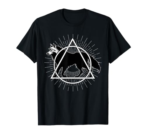 Image of Mystic Fox Collection Therian Theta Delta Coyote Wolf Dog Fox T-Shirt