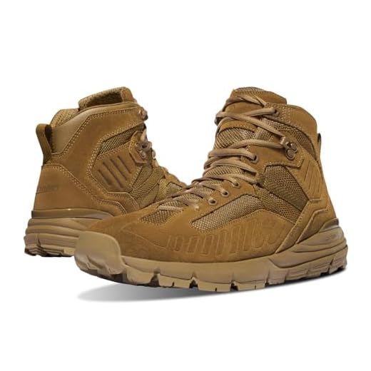 Danner Men's Fullbore 4.5" Military and Tactical Boots for Men - Lightweight, Hot Weather Upper with Vibram Midsole and Slip-Resistant Traction Outsole, Coyote - 10.5 D