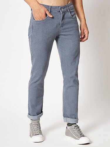Image of KARGEENS Men Kargeens Men's Jeans Pant Slim Fit Stretchable Casual Wear Low Rise Cotton Blend Denim