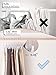 HOUSE DAY Clear Pants Hangers with Clips 25 Pack, Non-Slip Skirt Hangers for Women, Upgraded Heavy Duty Plastic Clip Hanger for Pants, Trousers, Jeans, 14
