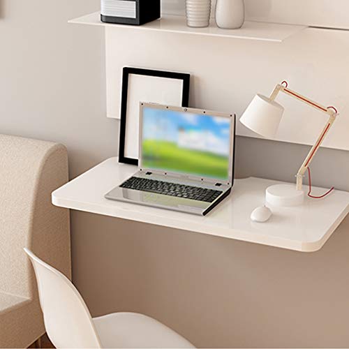 Table de cuisine murale rabattable et bureau informatique flottant 100cm - 4