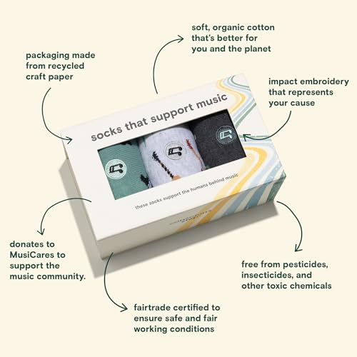 Image of Conscious Step Women's Fair Trade Organic Cotton Crew Socks | 3 Pack | Every Pair Helps Support our Humanitarian Partners