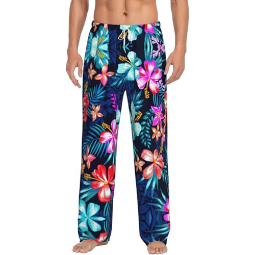 Pantalon de pyjama chaud en flanelle légère et douce à poches homme
