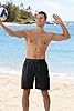 APTRO Mens Swimming Shorts 9" with No Mesh Lining Quick Dry Board Shorts Swim Trunks Athletic Shorts with Zip Pockets Black 3XL #2