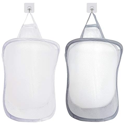 EQLEF Collapsible Mesh Laundry Baskets Cover