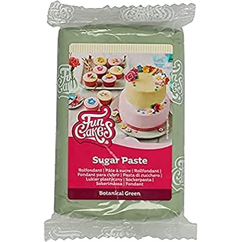 FunCakes Rollfondant Botanical Green: Einfach zu verwenden, glatt, flexibel, weich und biegsam, perfekt zum Dekorieren von Kuchen, Halal, koscher und glutenfrei Cover