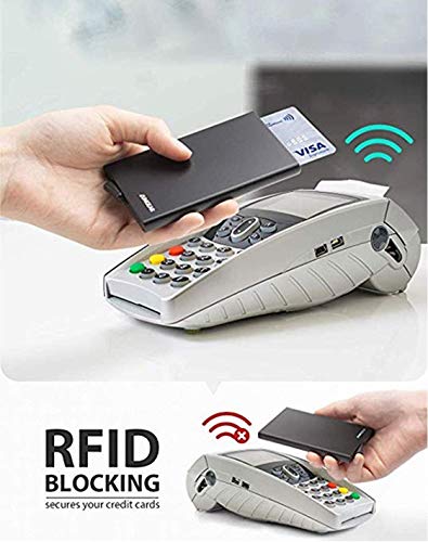 VOGARD Men's Aluminium Metal RFID Protected Smart Pop Up Wallet | 7 Card Slots (06 Silver)… 6 41nnppjDLAL