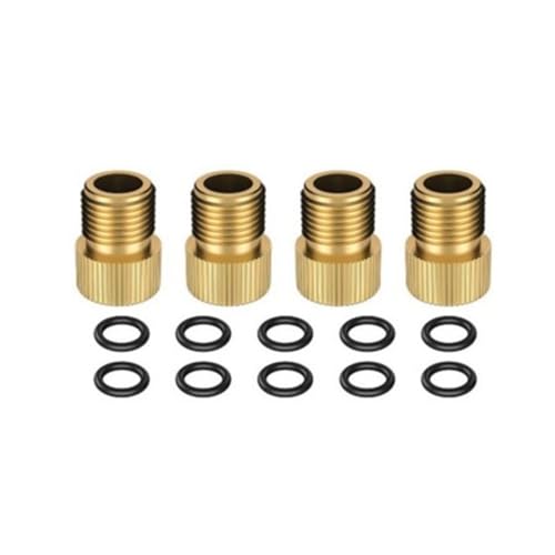 HOUSON Adaptador de válvula de bicicleta de 14 peças, adaptador de válvula francesa AV DV SV acessór