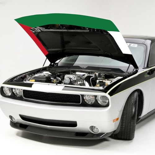 Image of 3.5x5 Ft Palestine Country Nation Car Hood Cover Flag Super Elastic Washable UV Resistance Engine Cover Decoration Event Item