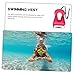 Garneck Inflatable Swim Vest for Boy Girl Buoyancy Vest for Toddlers for Swimming and Snorkeling Material Bright