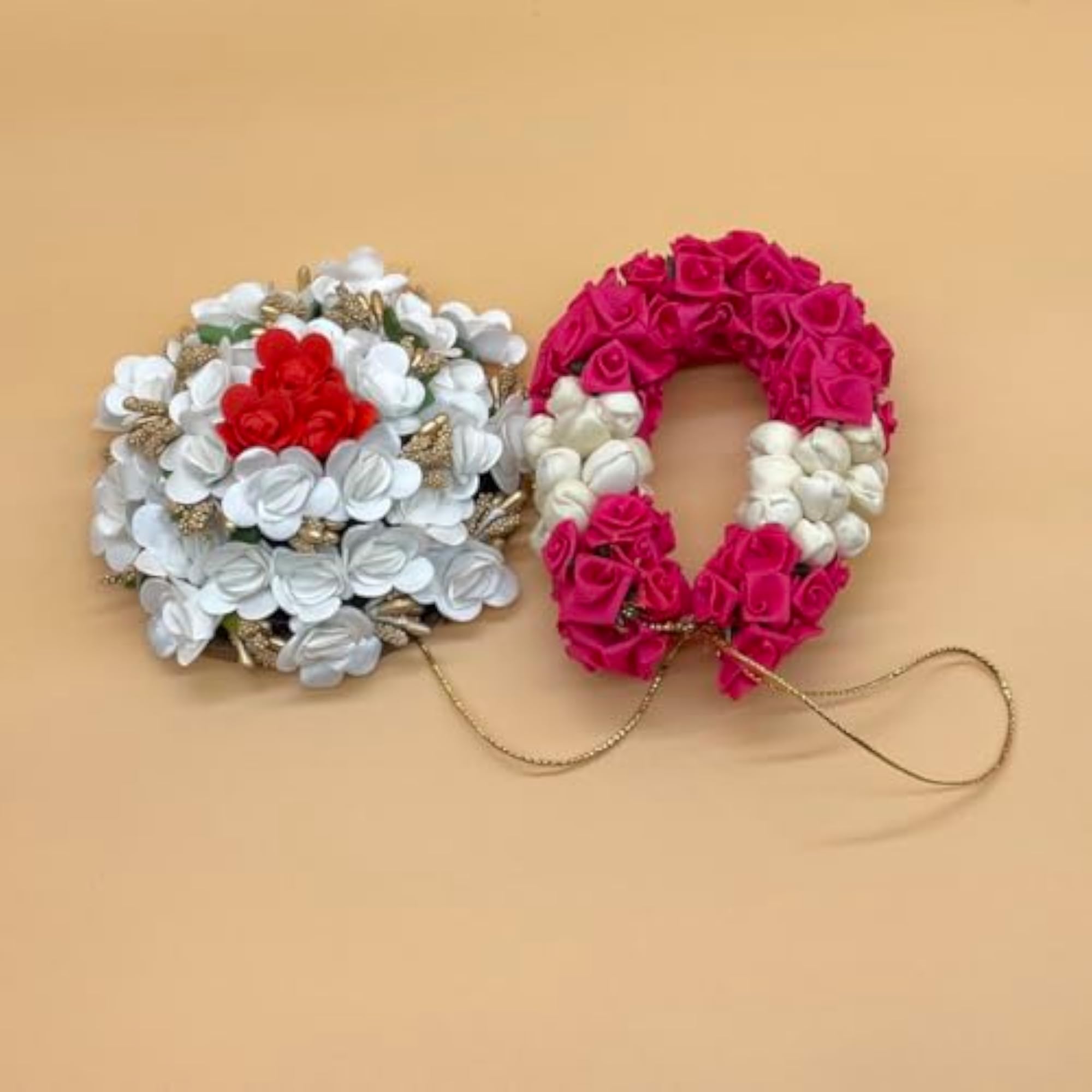 Bridal Bun Maker Hair Accessories Gajra Juda Decoration for Women