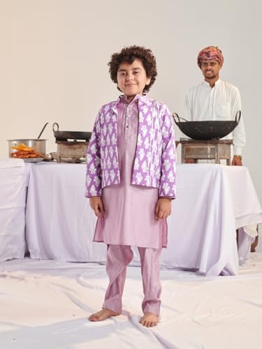 Pspeaches Boys Regular Kurta With Pyjamas (10-12Years)