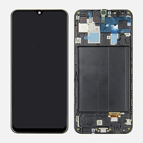 TheCoolCube LCD Display Touch Screen Digitizer Assembly Replacement Compatible with Samsung Galaxy A30s 2019 SM-A307 A307F/DS/U 6.4 inch (Black with Frame)