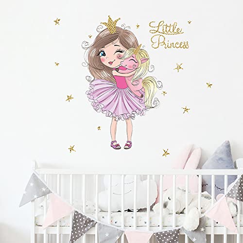 Vinilo decorativo Princesa para habitación de niñas miniatura 4