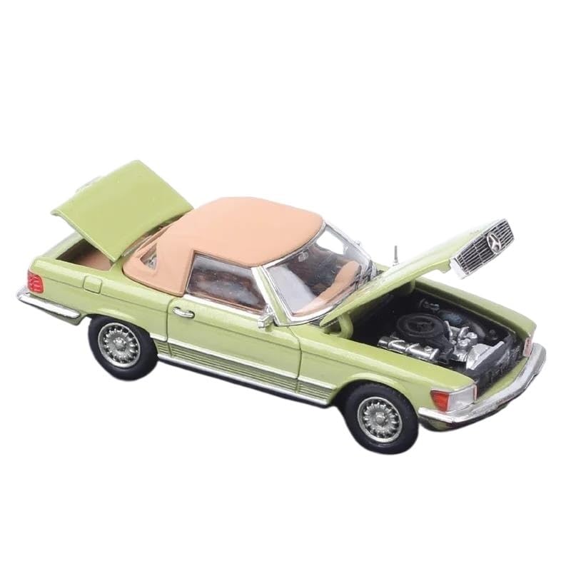 Resin Car Vehicle Model 1 64 Fit for Scale 1973 450SL Classic Alloy Car Model Collection Souvenir Display Ornaments Vehicle Festive Deluxe Gift (Color : C)