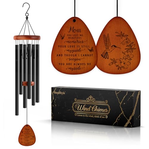 Image of SteadStyle Memorial Gifts for Loss of Mom, Memorial Wind Chimes, in Memory of Mother, Bereavement Gifts, Sympathy Gift for Loss of Mom, Home Decor Outdoor Garden Patio