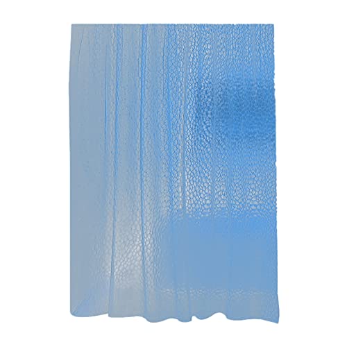 Rifuli Verdickte planen 3D Wasserwürfel Duschvorhang mit Haken Trennvorhang des Badezimmers Duschrollo 80 cm Breit (Blue-e, One Size)