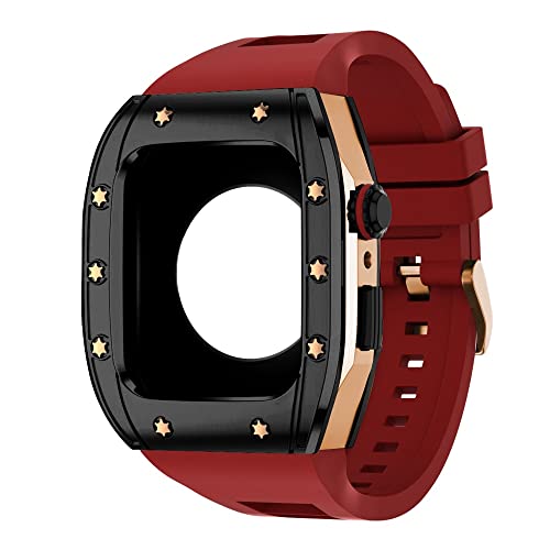Boîtier en acier inoxydable pour Apple Watch 45 mm housse protection iWatch 7 6 SE