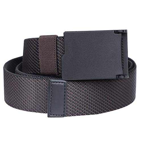 moonsix Elastic Stretch Men's Webbing Belt, Lightweight Outdoor Flip Top Buckle Belt 1.5" Checkpoint Friendly2