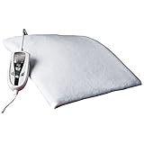 Daga N4 Textil Class - Almohadilla Térmica, 120W, 4 Temperaturas, Autoestop 8h, 3 Tiempos Programables, Autotest, Calentamiento Rapido, 100% Algodon, color Blanco, 70x46
