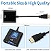 YIIFELL HDMI auf VGA, 1080P HDMI zu VGA Adapter (Stecker auf Buchse) für Computer, Desktop, Laptop, PC, Monitor, Projektor, HDTV, Chromebook, Xbox und mehr
