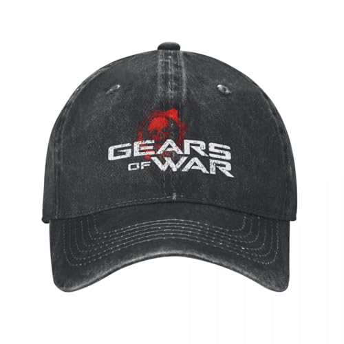 TBSANIN Casquette de Baseball Gears of Wars Unisexe Tir Jeu Crimson Omen Coton en Détresse...
