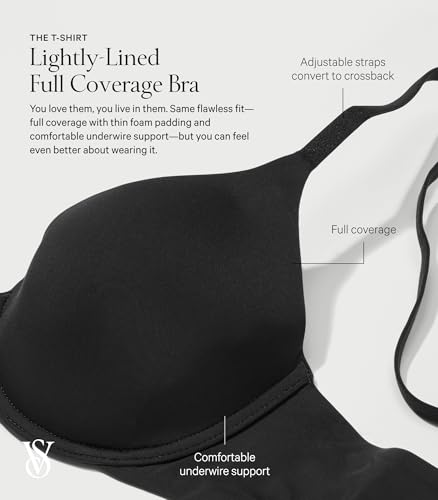 Victoria's Secret Women's Full Coverage Lightly Lined T-Shirt Bra, Bras for Women (32B-38DDD)4