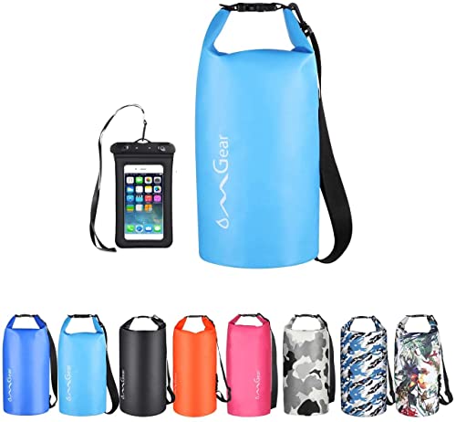 Image of OMGear Waterproof Dry Bag Backpack Phone Pouch 40L /30L /20L /10L /5L Floating Dry Sack for Kayaking Boating Outdoors Activities
