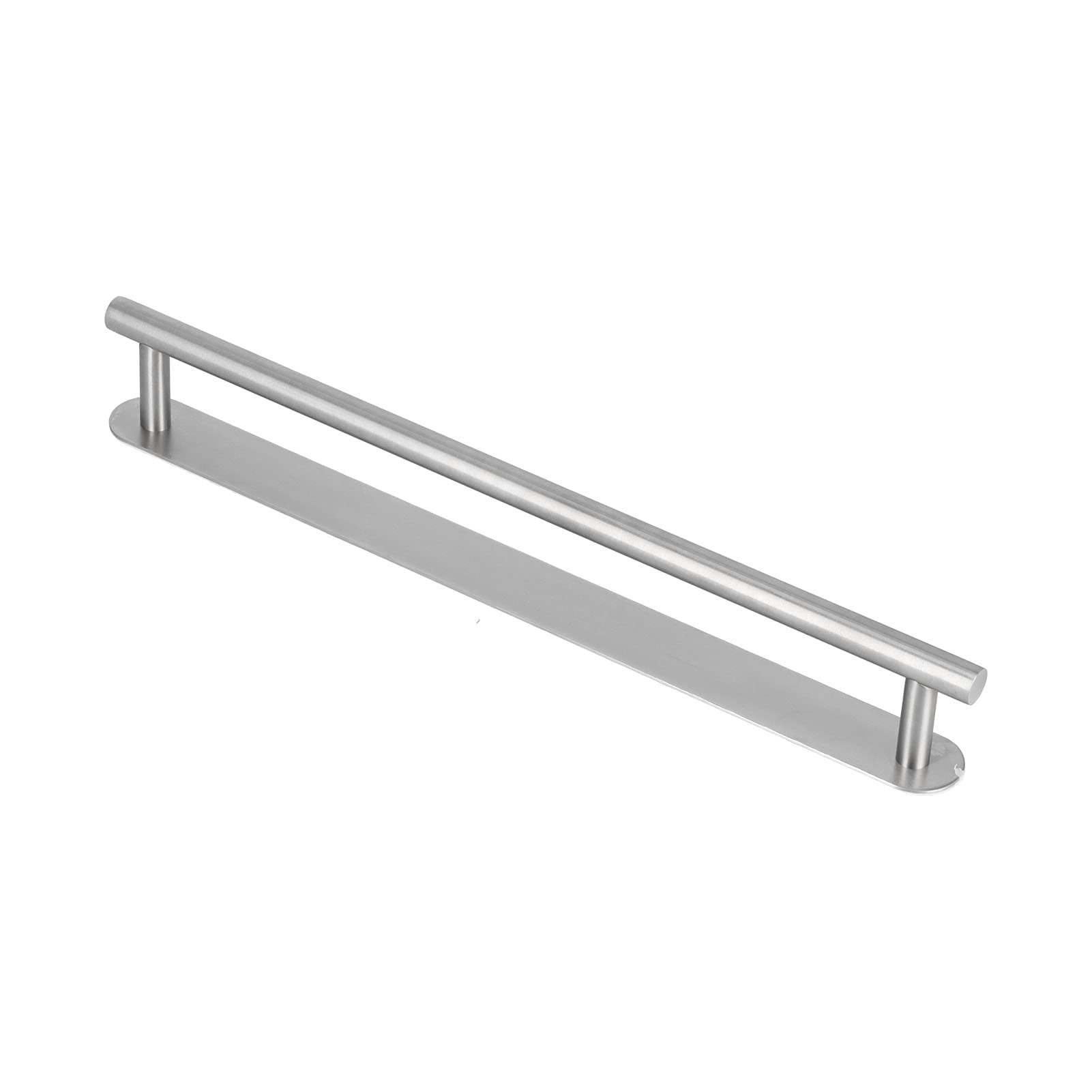 SIXRUN Toallero de Acero Inoxidable 304, Barra de Toalla Adhesiva Cepillada, Soporte para Barra única, Montaje en Pared sin Taladro para Baño, Cocina, Cuarto de Lavado, Puerta de Gabinete (50cm)