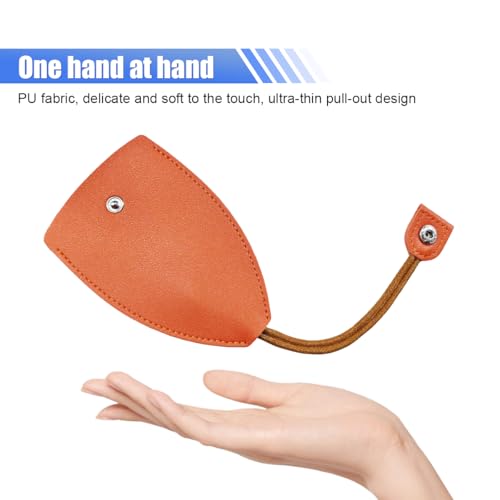 Image of KITUREK 8PCS Pull Out Car Key Case, PU Leather Keychain Protective Bags, Large-Capacity Key Case Holder, Creative Key Case Cover for Halloween Christmas Presents