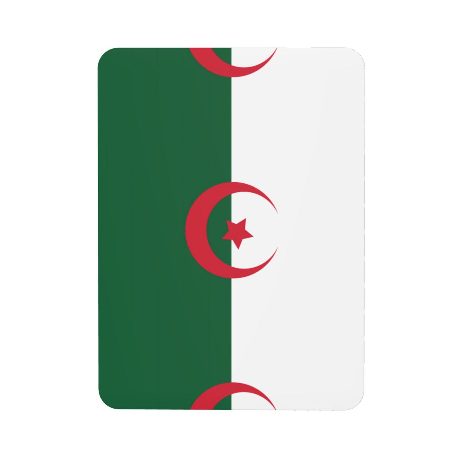 Flag of Algeria Soft Magnetic Refrigerator Magnets with Creative Printing, Decorative Magnetic Stickers