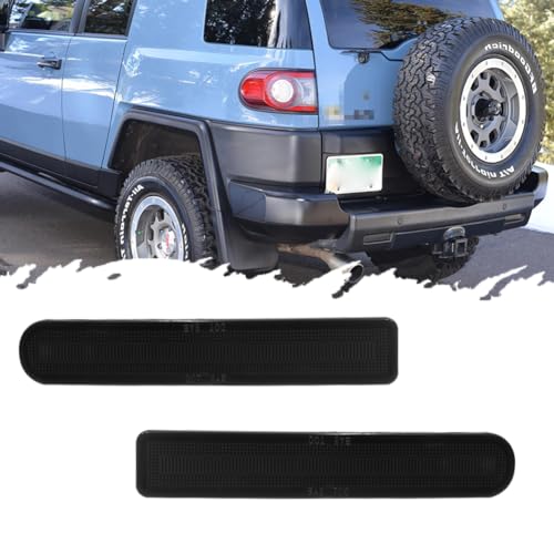 JDMTECH For 2007 2008 2009 2010 2011 2012 2013 2014 Toyota FJ Cruiser Reflector Tail Lights Housings Smoked Lens