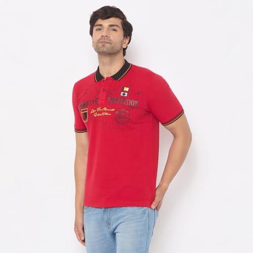 Image of Duke Letter Print Slim Fit Men Tshirt