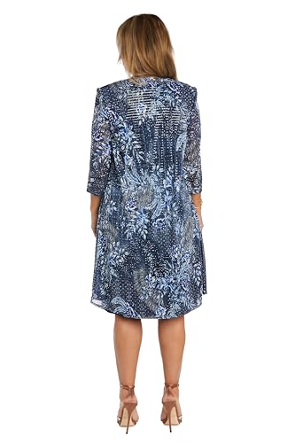 R&M Richards 2PC Formal Daytime Printed Flyaway Jacket & Sheath Dress3