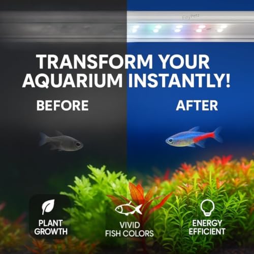 Image of WRGB LED Aquarium Light (S300 | 9W) | Full Spectrum LED Grow Light for Planted & Freshwater Aquariums | Ideal for Tanks Sized 30-40 CM | Promotes Healthy Plant Growth & Vibrant Fish Colors