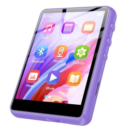 128GB MP3 Player - Music Player with Bluetooth 5.4, 2.4" Portable HiFi MP3 Player with FM Radio, HD Speaker, E-Book,Voice Recorder, Walkman Digital Music Player Earphones Included