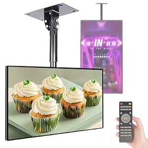 ZAYMGPD Hängender Werbe-Mediaplayer, 21,5/32/43/50/55 Zoll, 1+8 Gb, Geteilter Bildschirm, Remote-Publishing, Zeitgesteuertes EIN-/Ausschalten, 1920 X 1080p, Für Den Einsatz in Restaurants 21inches