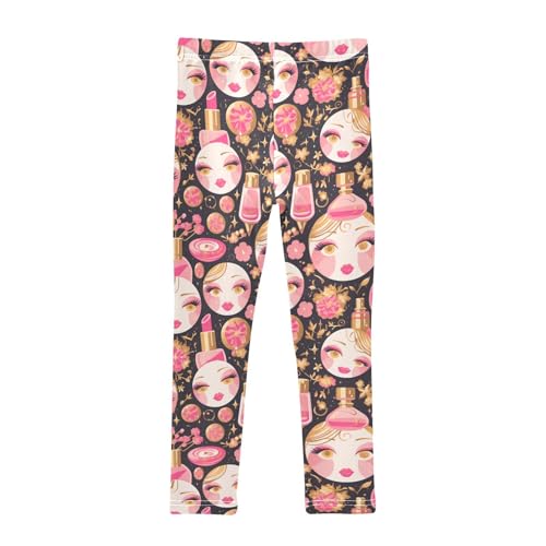 Beauty Cosmetics Pattern Kids Baby Girls Legging Soft High Waisted Sweatpants Sports2