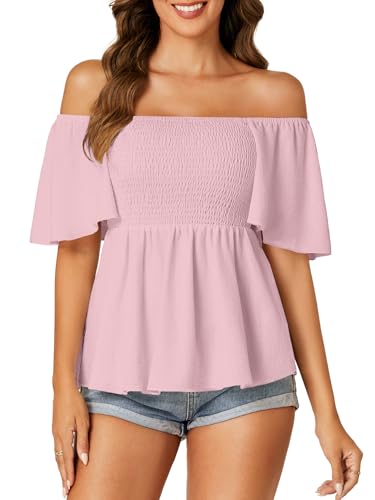 Image of LYANER Women's Square Neck Cute Peplum Top