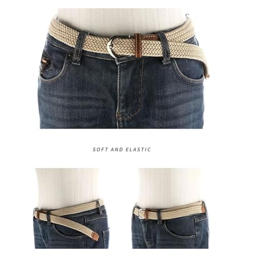 Belts for Women, Women's Elastic And Elastic Woven Belt In One Outfit, Casual And Versatile Denim Belt For Men And Women2