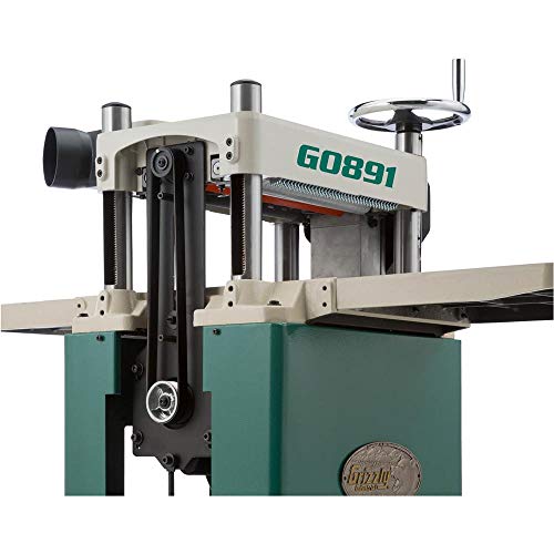 Grizzly Industrial G0891 - 15" 3 Hp Fixed-Table Planer With Helical Cutterhead #TOP4
