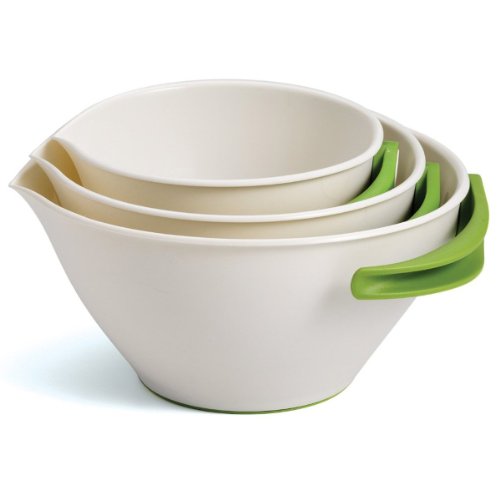 Chef'n SleekStor Pop + Pour Mixing Bowl Set (Arugula and Meringue)